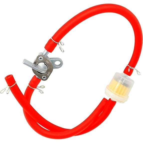 WYJ Fuel Hose Oil Filter Clamps Inline Fuel Shut Off Valve Switch for 50cc 70cc 110cc 125cc 150cc 250cc Baja 90cc BA150 Chinese ATV Four Wheeler Apollo Pit Dirt Bike Go Kart,Orange-0614