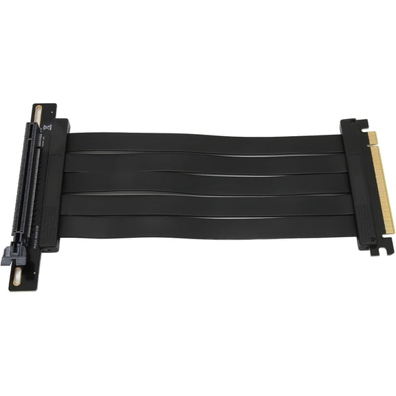 WYJ PCIE 4.0 Riser Cable, 16x Flexible Cable Extension Port Adapters, 90 Degrees High Speed PCIE Riser Cable for Most GPU and PC Chassis, for RTX3090 RTX3080 RTX3070 RTX3060TI RX6900XT-0614