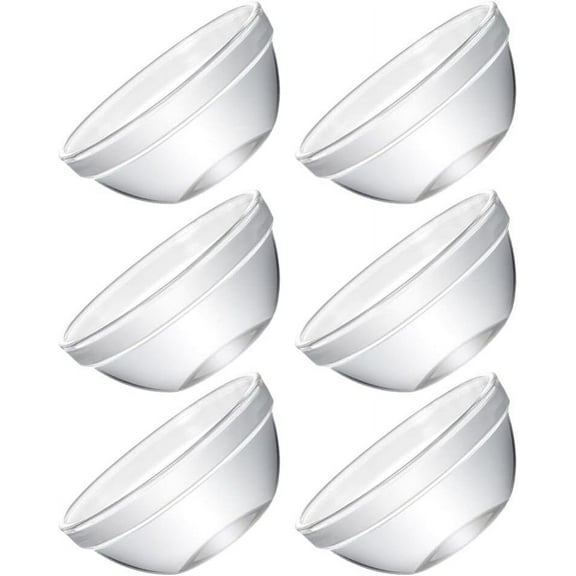 WYJ Small Glass Bowls Set, 6pcs 2.3 inch Mini Glass Prep Pinch Bowls, Prep Bowls for Cooking, Small Bowls for Kitchen, Dessert Bowls-0614