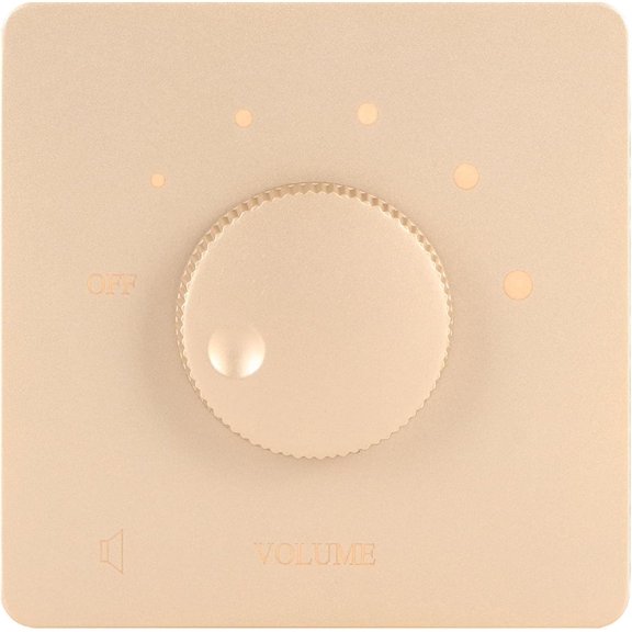 WYJ Volume Controller, Easy Installation Professional 50W Volume Control 5 Gears Tuning Safety Stylish for Home Speakers (Gold)-0614