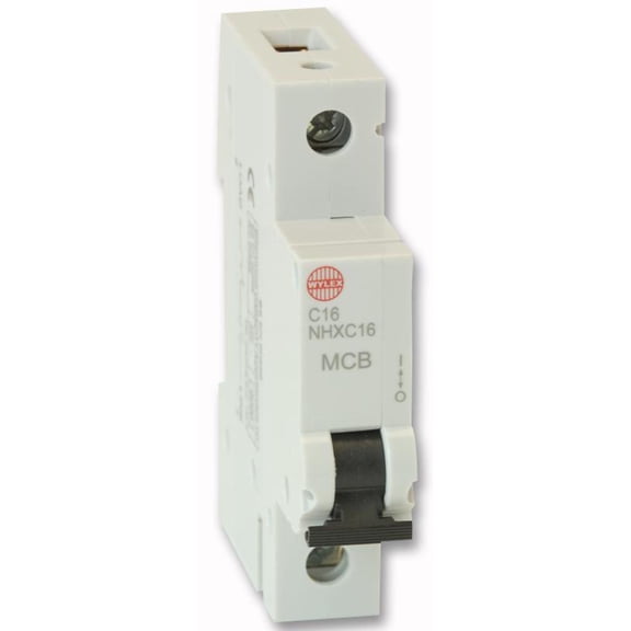 WYLEX - 16A Single Pole Type C MCB, 6kA
