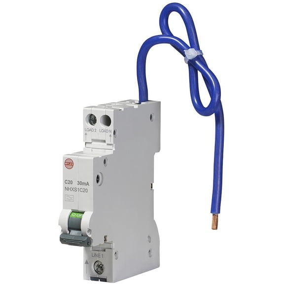 WYLEX - 20A 30mA RCBO single module C Curve