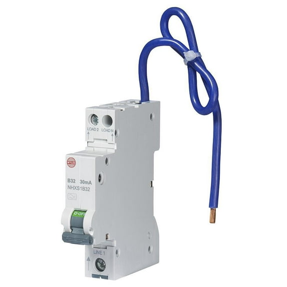 WYLEX - 32A 30mA RCBO single module B Curve