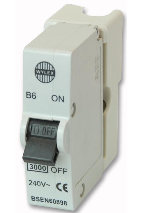 - Retro Fit 6A Plug In MCB Circuit Breaker, SP Type B