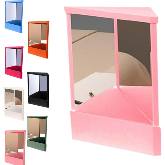 WYLQQ True Mirror Non Reversing, Precision True Image Reflection Makeup Vanity Desktop Mirror, Non Reversing Real Me Cosmetic Standing Mirror