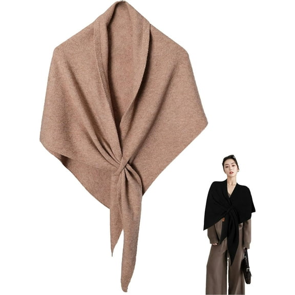 WYLQQ Women's Solid Color Shawl, Women's Spring and Summer All-Match Triangle Scarf Stay Warm, Chic and Light
