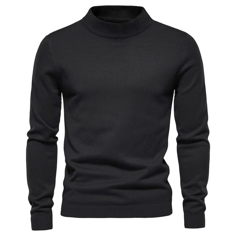 Men's mock turtleneck walmart hotsell