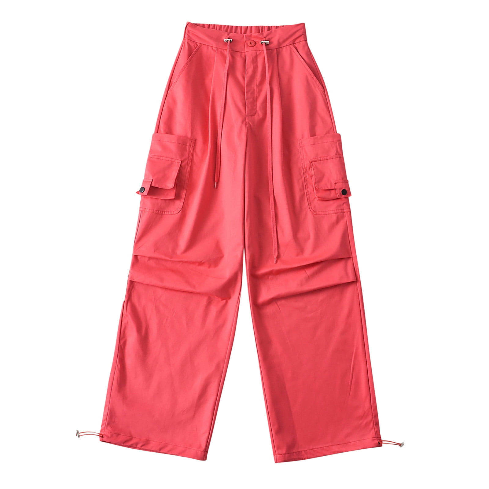 WYMPDSVI Womens Cargo Pants Adjustable Waist and Leg Pleatch Knee