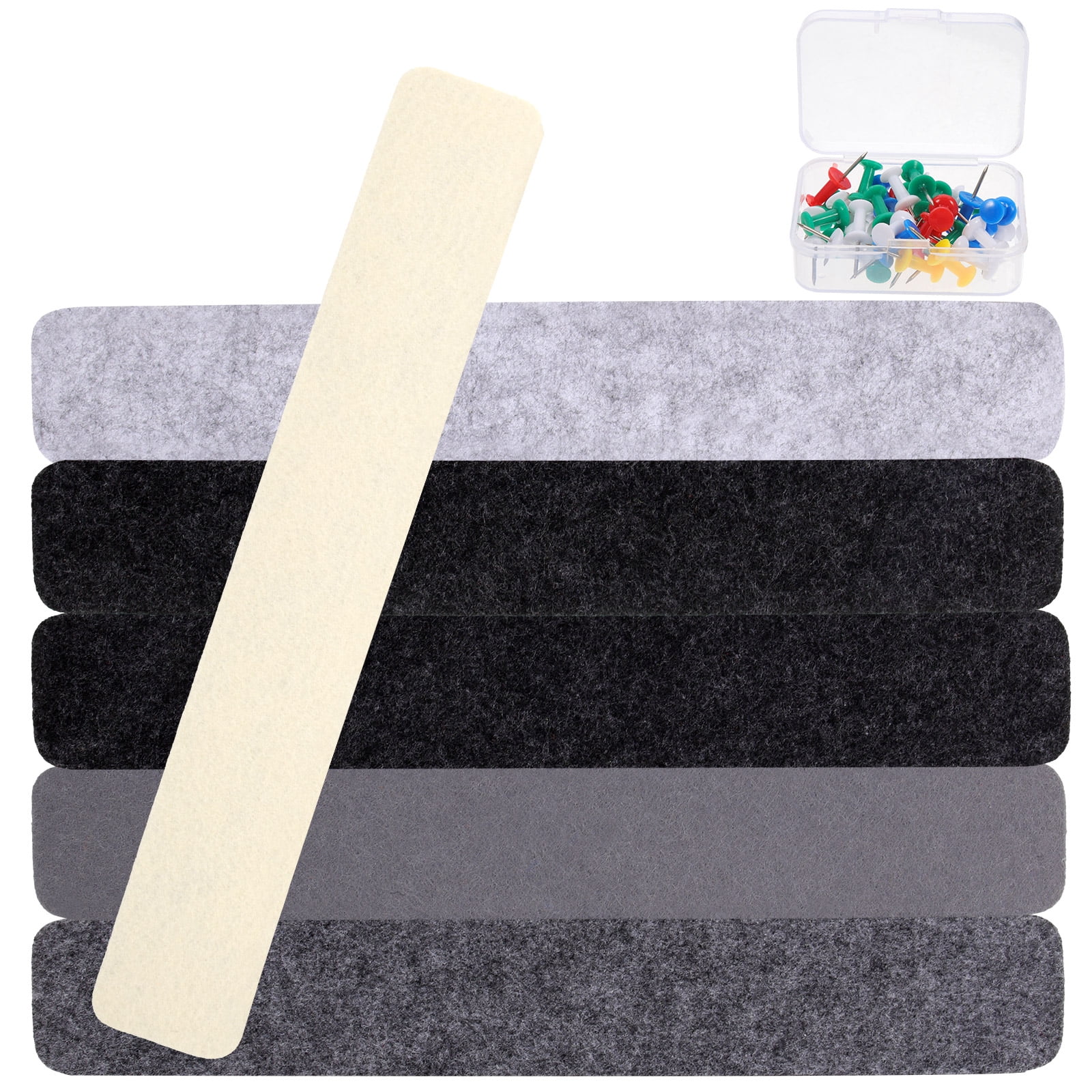 WYN 1 Set Bulletin Board Strips Felt Pin Board Bar Strips Bulletin ...