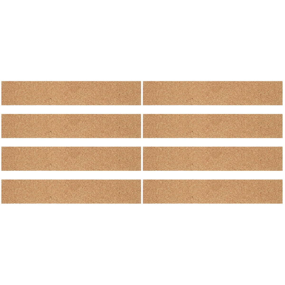 WYN 8 Pcs Bulletin Board Cork Strips Message Bulletin Strips Self