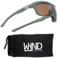 thumbnail image 1 of WYND Blocker Murph Wind Resistant Sunglasses Motorcycle Riding Dry Eye Glasses (M335 - Green, Amber), 1 of 6