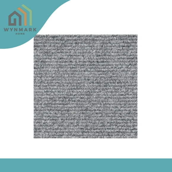 WYNMARK Home 12x12" Self-Adhesive Carpet Tiles - Peel & Stick Floor Mat, Non-Slip, Noise Reducing, Light Gray for Indoor/Outdoor Use
