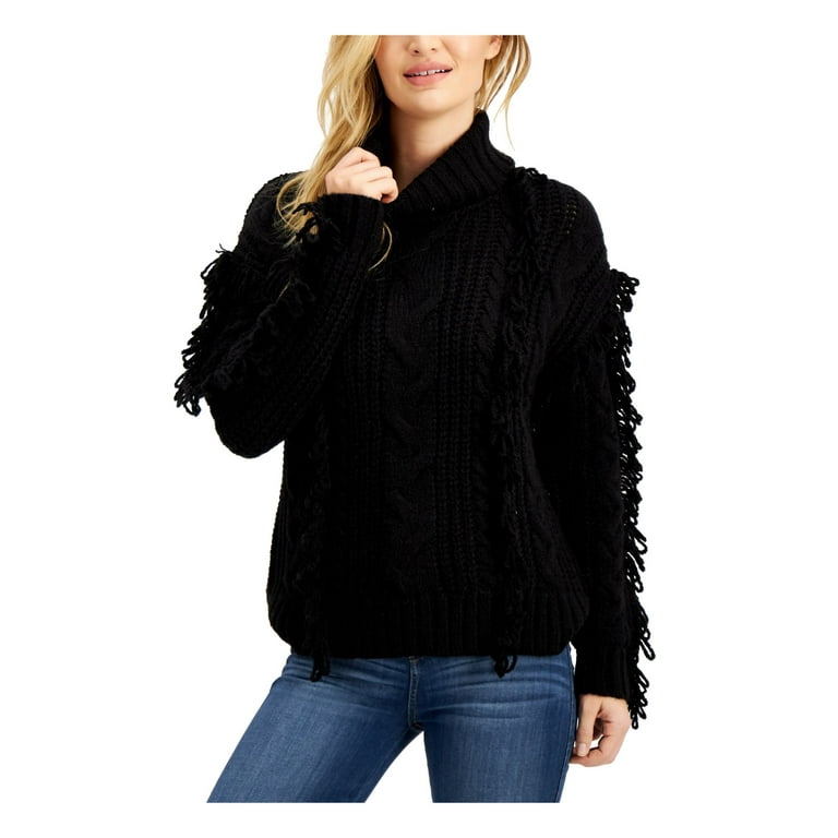 Fashion Tasseled Off-the-shoulder Long Sleeve Sweater Tops Fashion Tasseled Off-the-shoulder Long Sleeve Sweater Tops