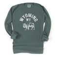 thumbnail image 1 of WYOMING COW Graphic Garment dyed T-Shirt, 1 of 6