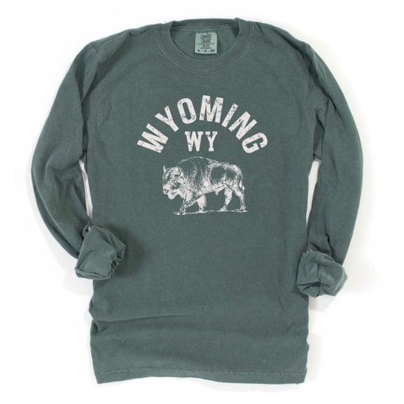 WYOMING COW Graphic Garment dyed T-Shirt