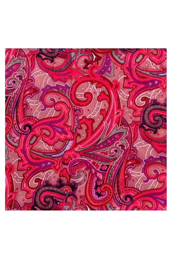 WYOMING TRADERS Paisley Fruit Punch Regular Jacquard Silk Scarf (PFP)