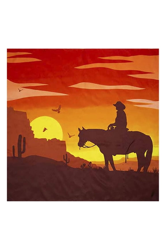WYOMING TRADERS Southwest Regular Sunset Silk Scarf (SWSC)