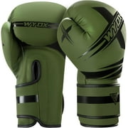 WYOX Boxing Gloves 14oz Adult Army Green – Men & Women | Workout, Punching, Pro Training, MMA, Kickboxing, Muay Thai, Heavy Bag