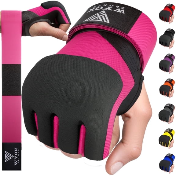 WYOX Gel Boxing Hand Wraps Inner Gloves Men & Women,80 cm Quick Sraps with Knuckle Protection, Wrist Support for Boxing, MMA, Muay Thai, Kickboxing & Training