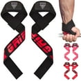 thumbnail image 1 of WYOX Sports Lifting Wrist Straps with Padded Support for Weightlifting, Powerlifting, Strength Training - Black, 1 of 8
