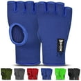 thumbnail image 1 of WYOX Quick Boxing Hand Wraps MMA Inner Gloves Wraps Compression Half Finger Bandages for Fitness, Training & Resistance (Blue ‑ S/M), 1 of 7
