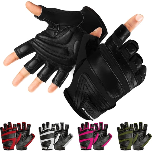 WYOX Weight Lifting Gloves Black S, Gym Workout Gloves for Men & Women, Padded Grip, Fitness Accessories