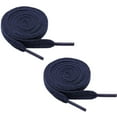 thumbnail image 1 of WYQLFSB 1 Pair Sneaker Shoelaces Wear Knitted Solid All Shoe Laces for Bag Navy, 1 of 3
