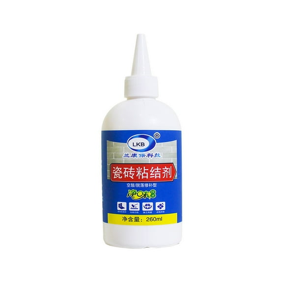 WYQLFSB 260ml Easy Bonded Heavy Duty Tile Glue Tile Loose Repair Adhesive Glue Tile Paste Adhesive Construction Adhesive Suitable for Ceramic Tile Plastic Tile Linoleum House Restore