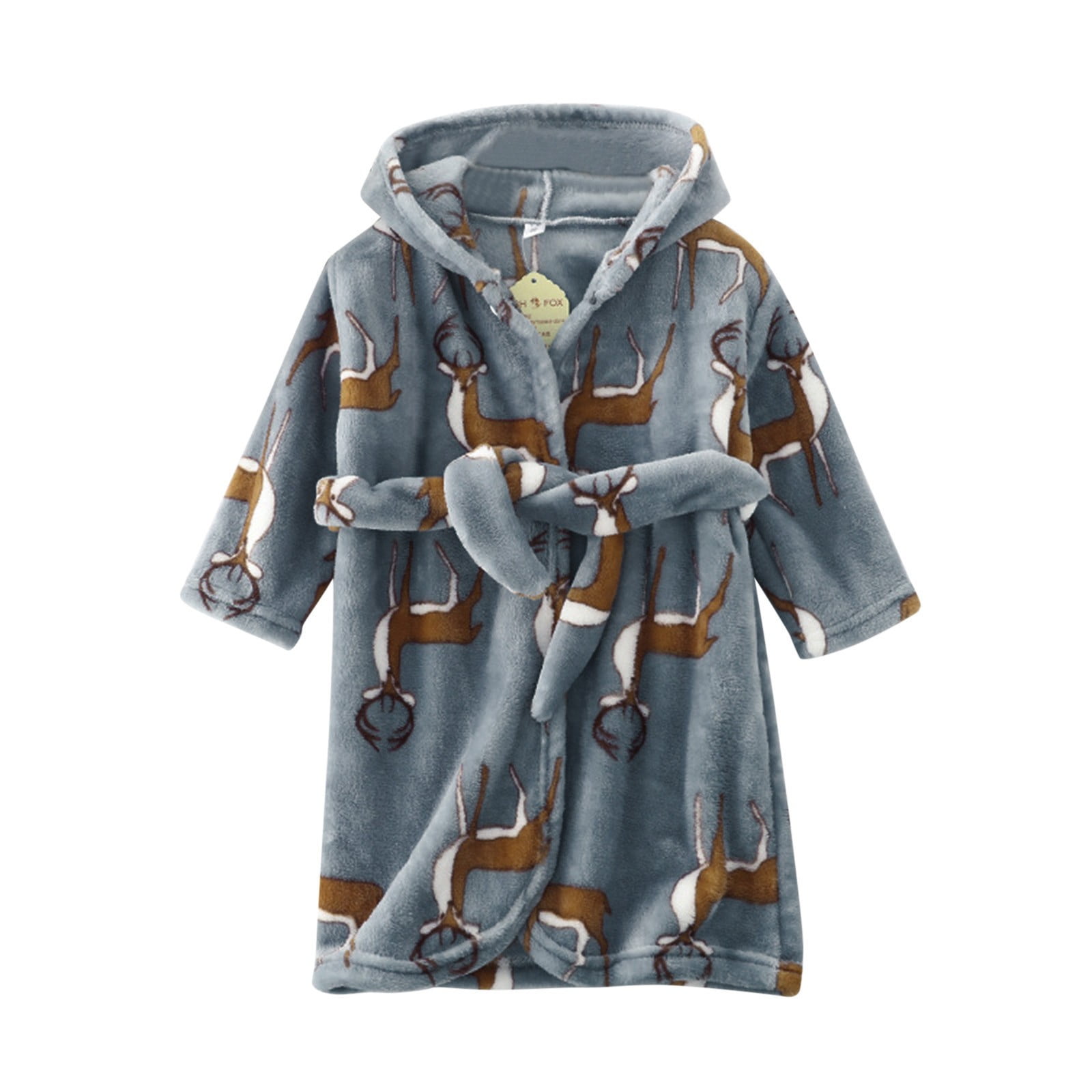 Kids Night Robe WYQLFSB 4t Pajamas Girls Childrens Hooded Baby Boy Newborn Clothes Warm ...