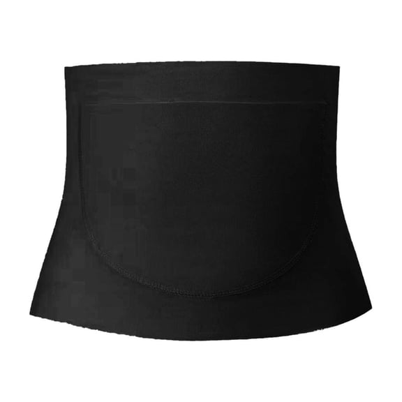 WYQLFSB Abdominal Binder Post Surgery Elastic Waist Band for Stomach Support Compression Bariatric Tummy Tuck Breathable Belly Wrap Black L