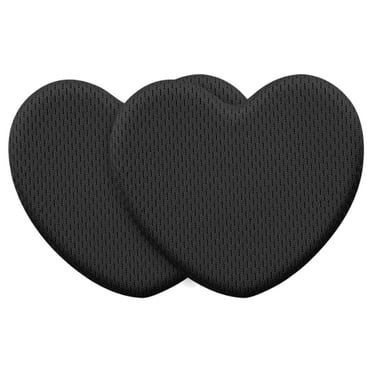 WYQLFSB Front Foot Pads Heart Shaped Front Foot Cushions Breathable Foot Pads Pads Exercise Pads for Runners Women Girls Black