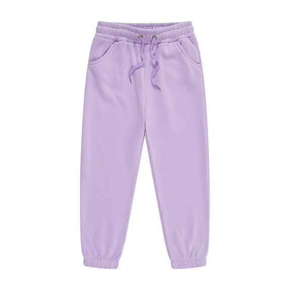 WYQLFSB Girls Sweat Pants Girls Cargo Pants Size 10-12 Size 18 Boys Pants Boys 16 Toddler Boy Summer Clothes 18-24 Month Boy Clothes 4t Clothes Purple 4-5 Years