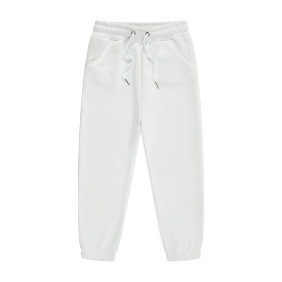 WYQLFSB Girls Sweat Pants Girls Cargo Pants Size 10-12 Size 18 Boys Pants Boys 16 Toddler Boy Summer Clothes 18-24 Month Boy Clothes 4t Clothes White 6-7 Years