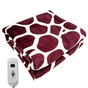 WYQLFSB Heated Electric Blanket Full Size Cozy Warm Flannel Heated Blanket with Heating Off Winter Comfort Heating Blanket Sleep Aid Bedding Clearance Sale B