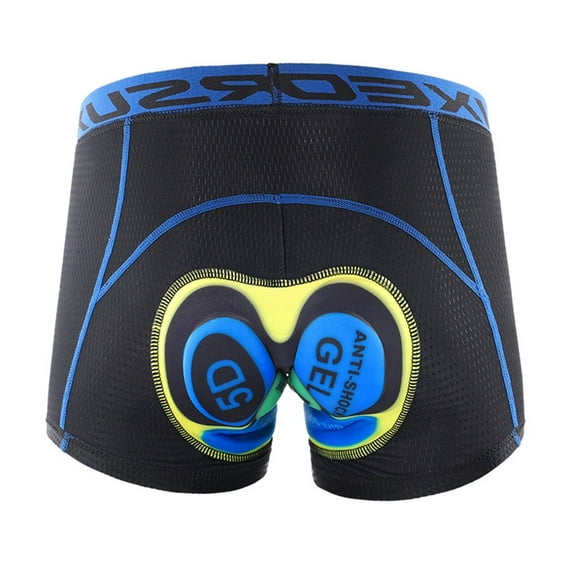 WYQLFSB Mens Cycling Underwear 5D Gel Padded Bike Shorts for Men Biking Shorts Bicycle Liner Shorts Yellow