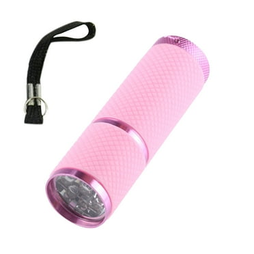 WYQLFSB Portable Mini Waterproof Flashlight 9LED Daily Small Flashlight Pink