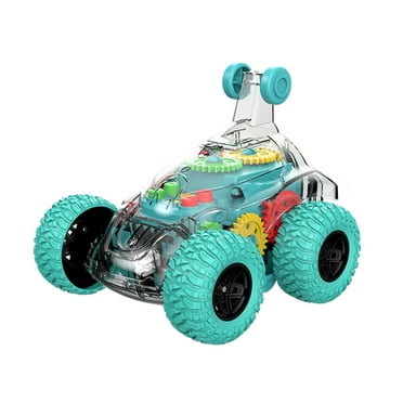 WYQLFSB Remote Control Car Stunt Car 360° Spins & Flips with Colorful Lights & Music Switch Rechargeable Remote Control Car Toy Christmas and Birthday Gift for Kids Boys and Girls Green