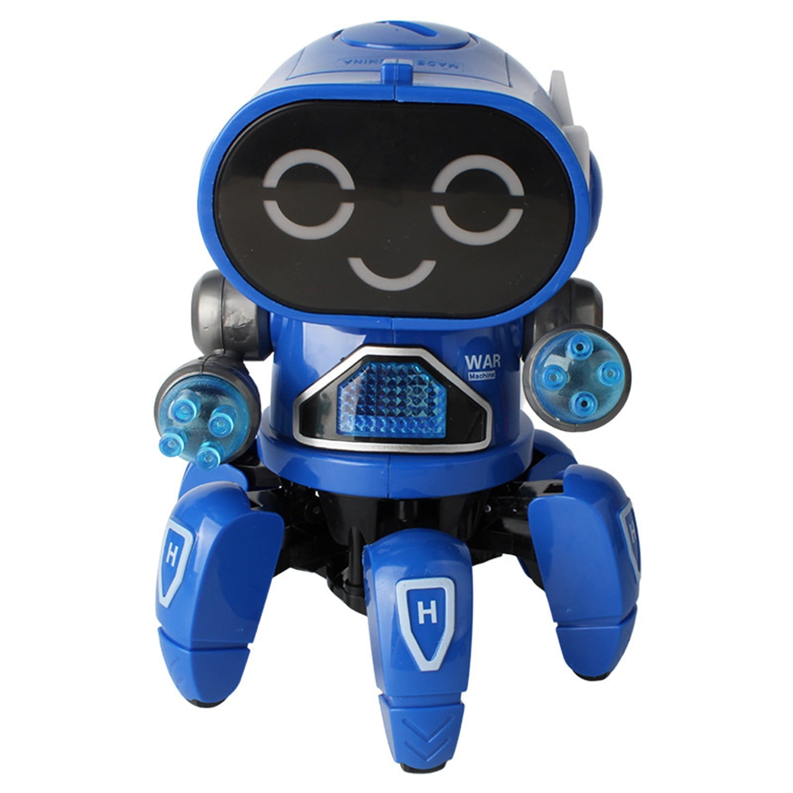 WYQLFSB Six Robot Toy Music Light Dancing Electric Walking Singing Toy