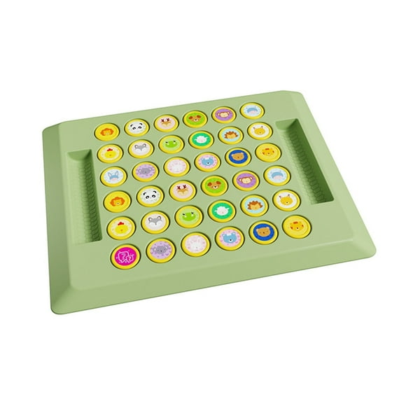 WYQLFSB Two Player Animal Flip Chess Animal Memory Game Board Animal and Fruit Flip Card Game Classic Against Memory Board Game for Travel Educational Family Clearance Sale Green