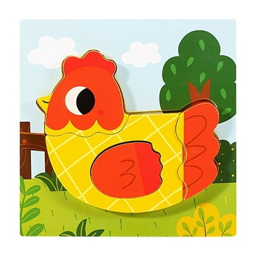 WYQLFSB Wooden Toddler Puzzles Toys for 1 to 3 Year Old Boy Girl Birthday Gift Toddler Toys Toddler Wooden Jigsaw Animal Puzzles Educational Learning