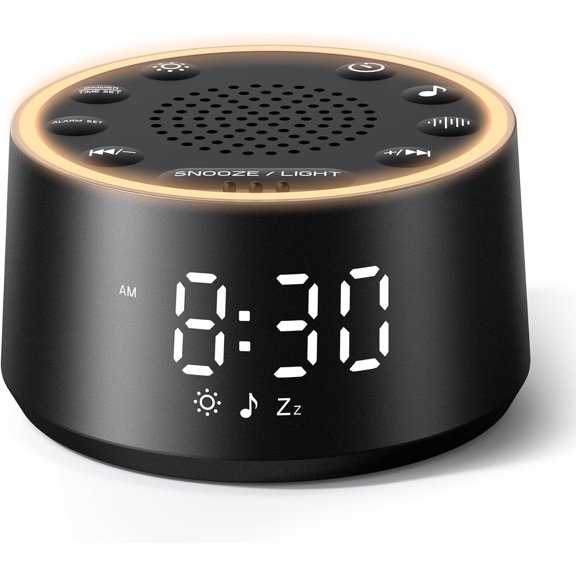 WYSHOP D1 Nova Sound Machine Alarm Clock for Sleep, White Noise
