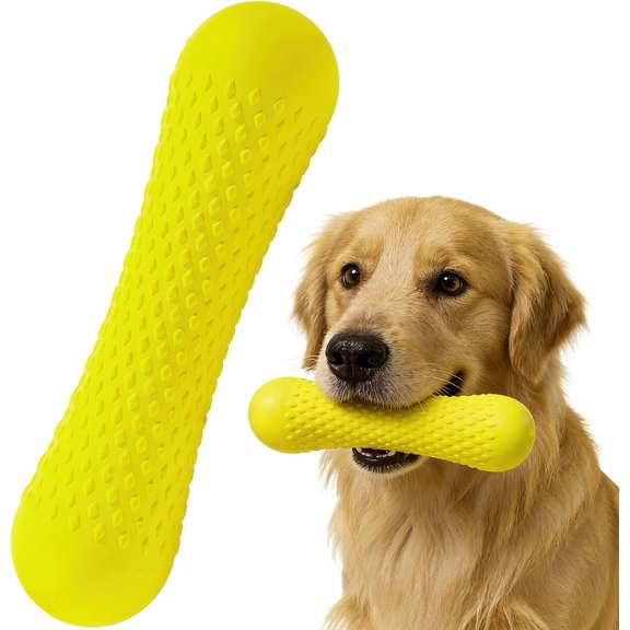 WYSHOP Natural Rubber Dog Chew Toys Tough Dog Toys for Aggressive Chewers | Indestructible Dog Chew Toys, Super Chewer Toys with Tough Nylon Teeth Cleaning & Training, Boredom Relief, Keep Them Busy