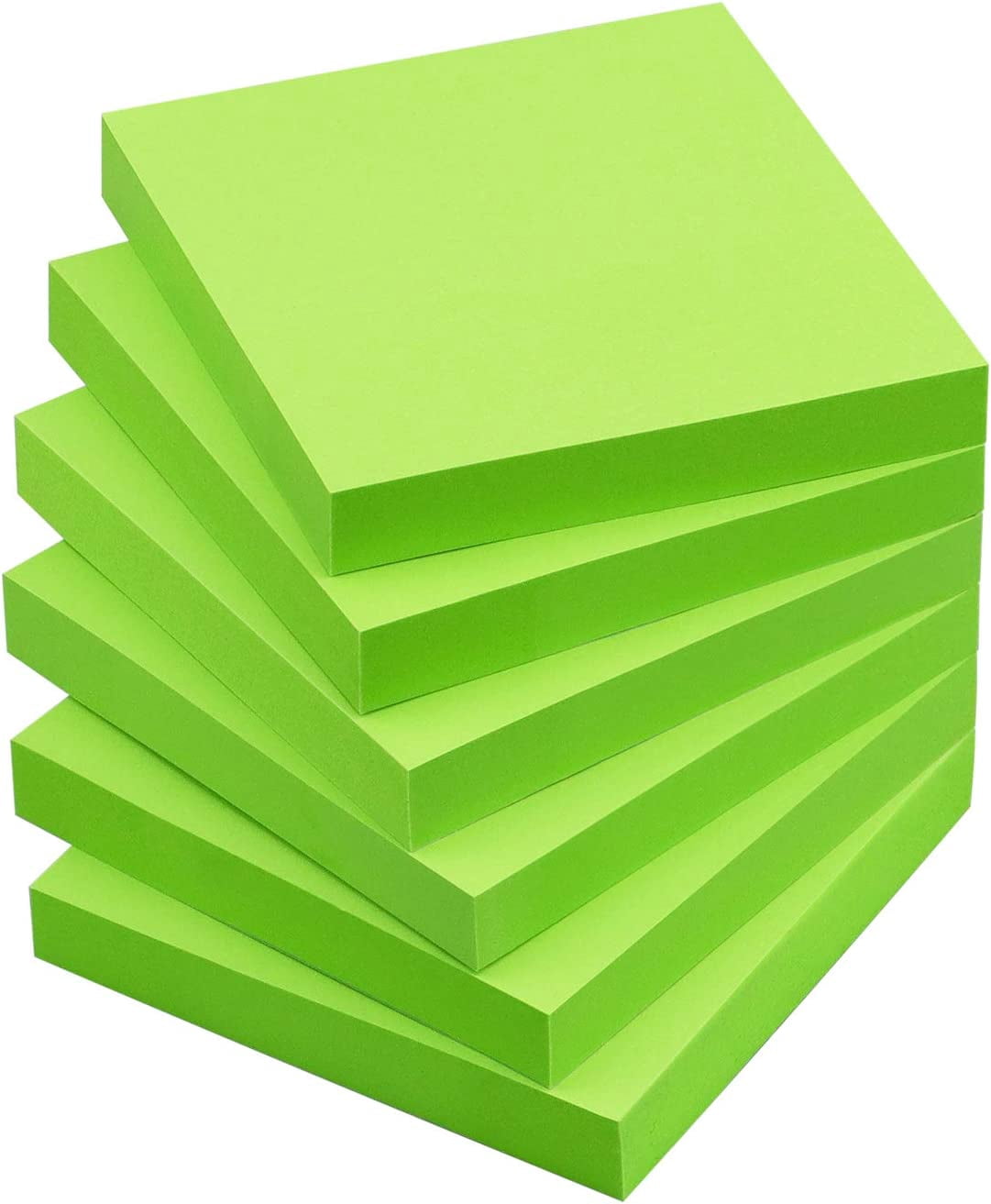 WYSHOP Sticky Notes 3x3 with Bright Colors, 6 Pads 100 Sheets/Pad ...