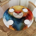 thumbnail image 1 of WYYP A Majestic Lion Round Tablecloth - Great for Home Kitchen/Parties/Holiday Dinner - 100% Polyester Fiber White, 1 of 8