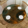thumbnail image 1 of WYYP A Majestic Lion Round Tablecloth with Elastic Edge 100% Polyester Fiber Outdoor Fitted White, 1 of 8