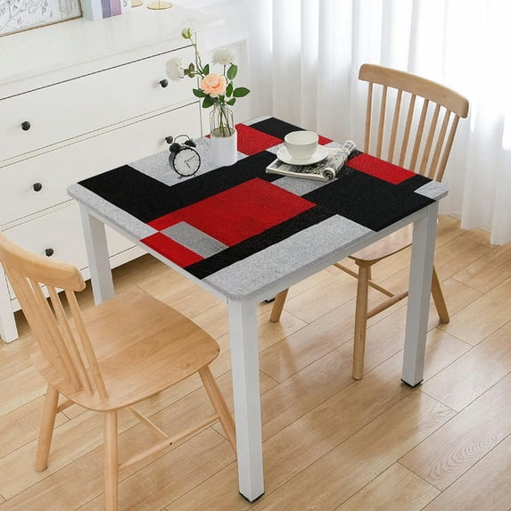WYYP Abstract Anni Albers Angular Square Tablecloth Washable for Home Kitchen Outdoor Decoration 100% Polyester Fiber 40*40