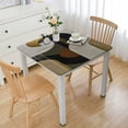 thumbnail image 1 of WYYP Abstract Black and Brown Geometric Boho Modern Tablecloth Square Table Cover white, 1 of 7