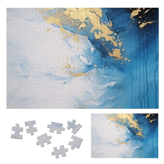WYYP Abstract Brush Strokes Wooden Puzzle Challenging Difficult Puzzles for Adults 1000 PCS