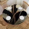 thumbnail image 1 of WYYP Art Nouveau Round Table Cloth 100% Polyester Fiber Table Cover White, 1 of 8