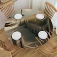 thumbnail image 1 of WYYP Beach Grass Lighthouse Round Tablecloth - Great for Home Kitchen/Parties/Holiday Dinner - 100% Polyester Fiber - Multiple Sizes Available White, 1 of 8